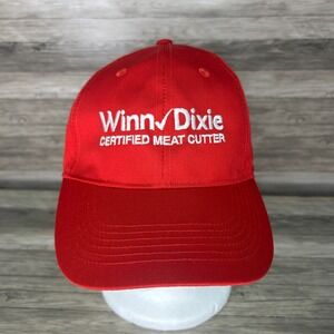 Winn Dixie Hat Meat Cutter Strapback Cap Red One Size Adjustable‎ Employee